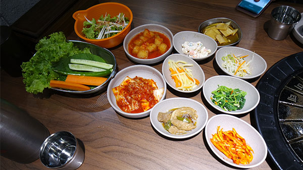 Pumpkin Korean Family Restaurant Side Dishes