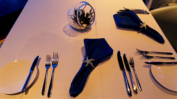 Ocean Restaurant by Cat Cora Table Setting
