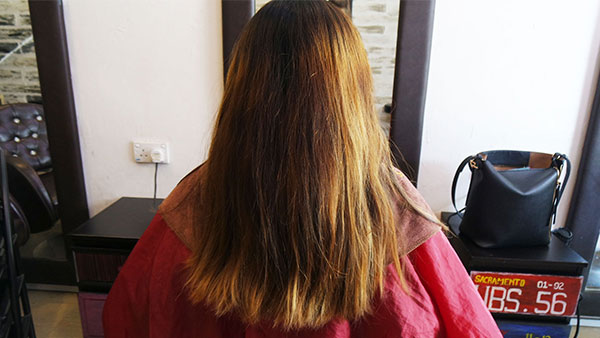 Chop50s Hair Salon Before Hair Back