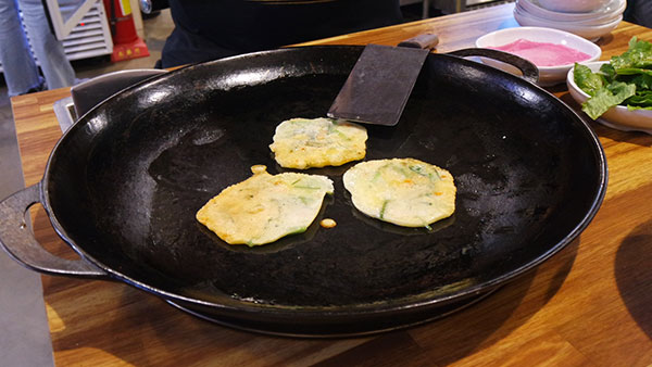 Sinmigyeong Hongdae Dakgalbi Korean Pancakes