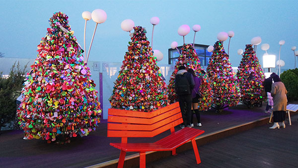 N Seoul Tower - Love Locks Trees