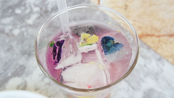 Ban Bossy Boutique - Flower Petals in Ice Cubes Drink